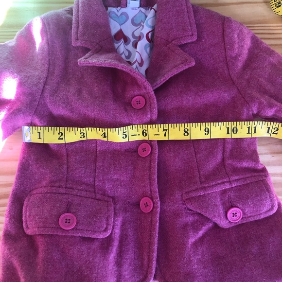 Gap Toddler Girl 2T Pink Wool Jacket *Read Description* - Picture 6 of 8